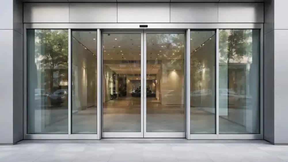 نصب درب شیشه ای اتوماتیک فروشگاهی در قزوین